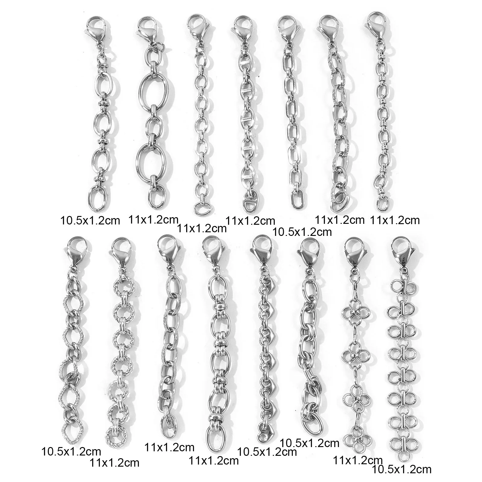 2 Stück 304 Edelstahl Strand-Bikini-Riemen-Clips Anhänger Schmuckherstellung Vergoldete Gliederkette Schmuck Großhandel – Detail 1