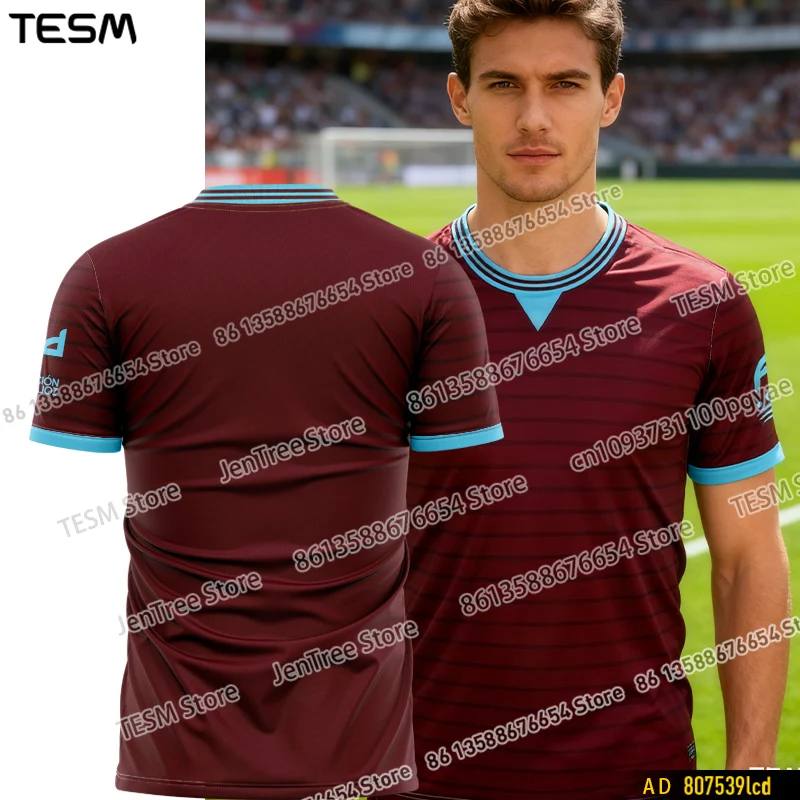 Tesm Men Breathable Printed Short-Sleeve Sports T-shirt - Multi-Training Jersey-Inspired Fan Couple Parent-Child Party-Style Top