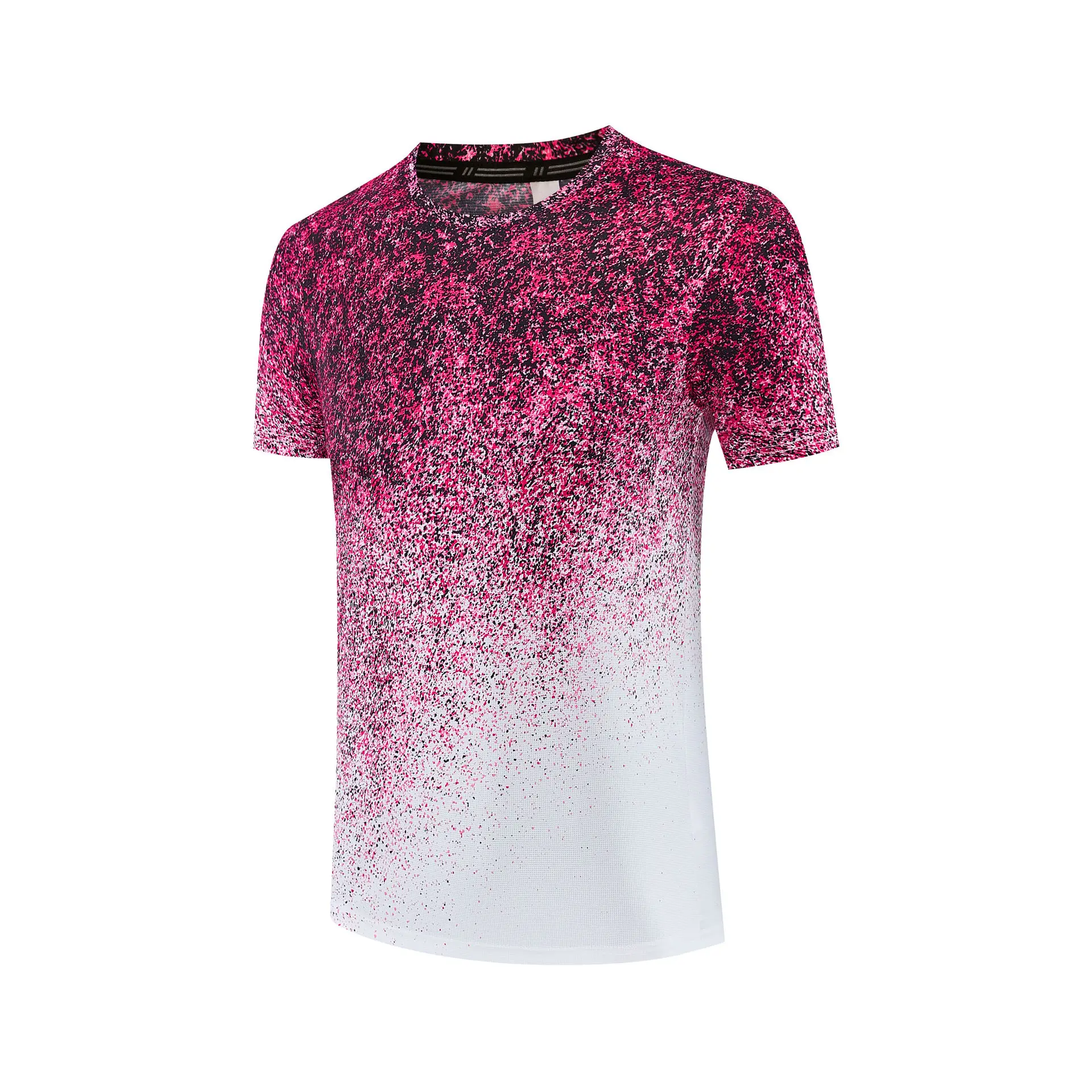 New Men Summer Outdoor Hiking Quick Dry T Shirt Round Neck Half Sleeve Ice Silk Elastic Tops