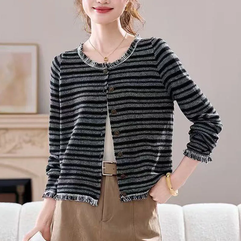 

2025 autumn and winter cashmere sweater women's sweater cardigan fashion cardigan women's cashmere cardigan coat
