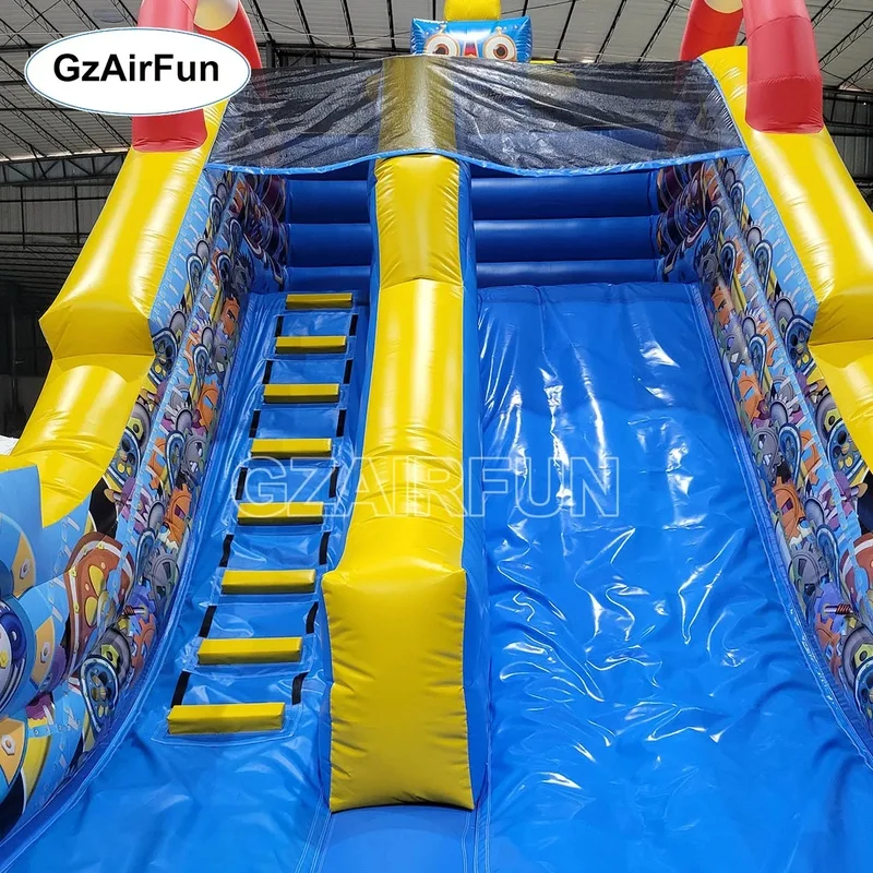 Custom Commercial Grade PVC Inflatable Robot Slide Kids Playground Dry Slide Suitable for Event Party