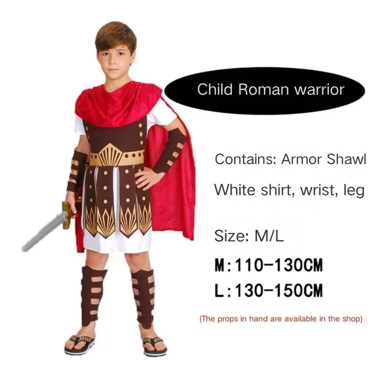 Sky05 Halloween ball costumes for adults, men and women, Roman warriors, gladiators, Spartan warriors, children, and child99JIu@