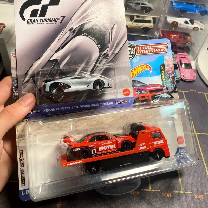 New Arrived Hw Premium Car Culture Team Transport Series Gtr Ford Collectible Car Model Adult Boy Toys Room Decoration Toy Gifts