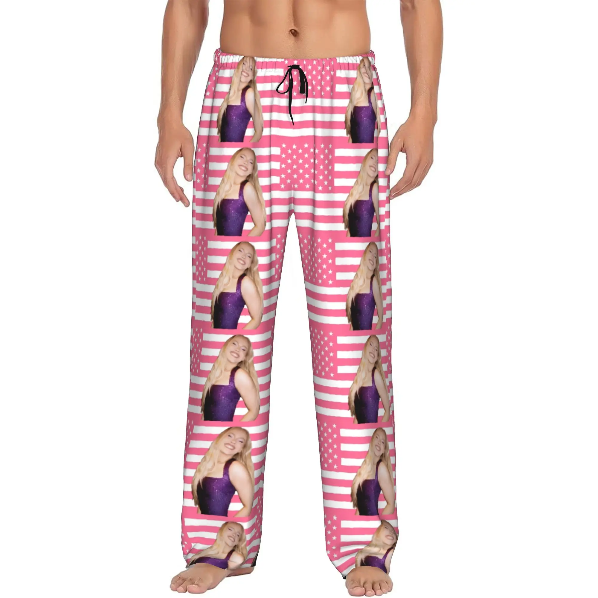 

Custom F-Freya Skye Singer Star Pajama Pants Sleepwear Men Elastic Waistband Sleep Lounge Bottoms with Pockets