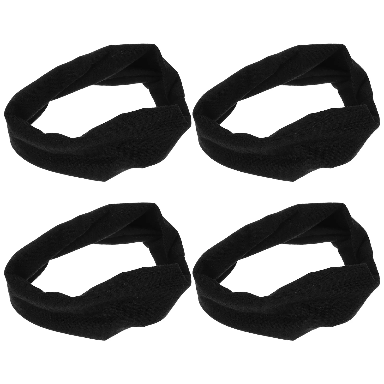 4 قطع من عصابة الرأس الرياضية للشباب لكرة القدم والجري، عصابة رأس رياضية غير قابلة للانزلاق، تصميم قابل للتعديل من ألياف البوليستر للجنسين #3