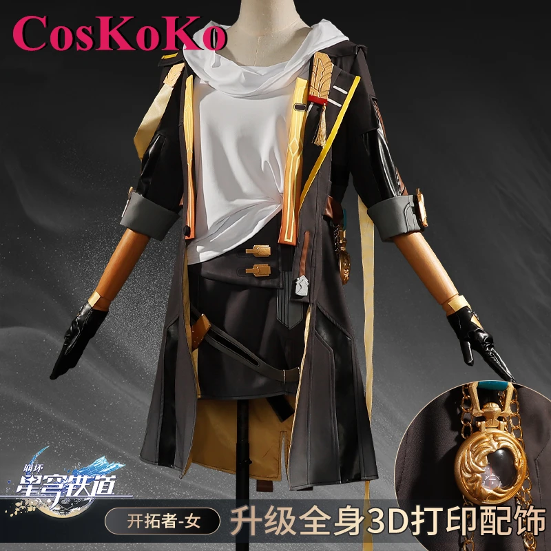 CosKoKo Stelle Cosplay Game Honkai: Star Rail Costume Trailblazer Combat Uniforms Full Set Carnival Party Role Play Clothing New