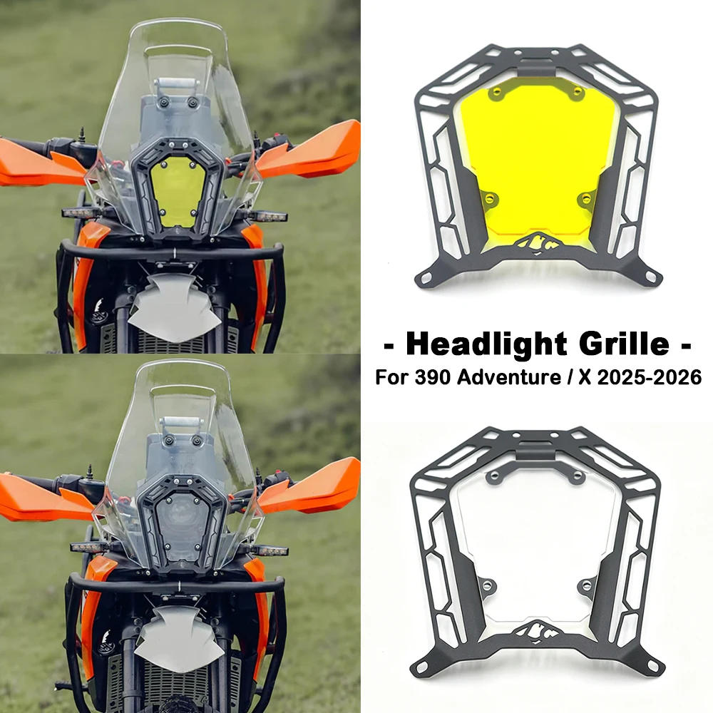 

NEN 390 ADV Head Light Guard Protector Fit For 390 Adventure X Front Headlamp Headlight Grille Cover Protection 2025-2026