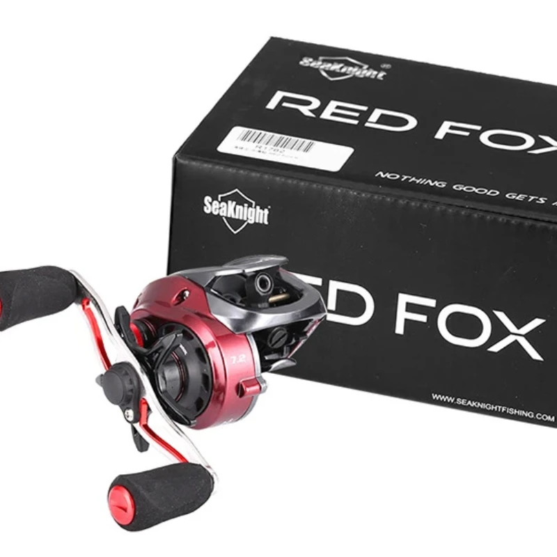 SeaKnight Red Fox Baitcasting Reel Light Weight Long Casting Shallow Spool Anti Backlash Centrifugal Brake Lure Fishing Reel