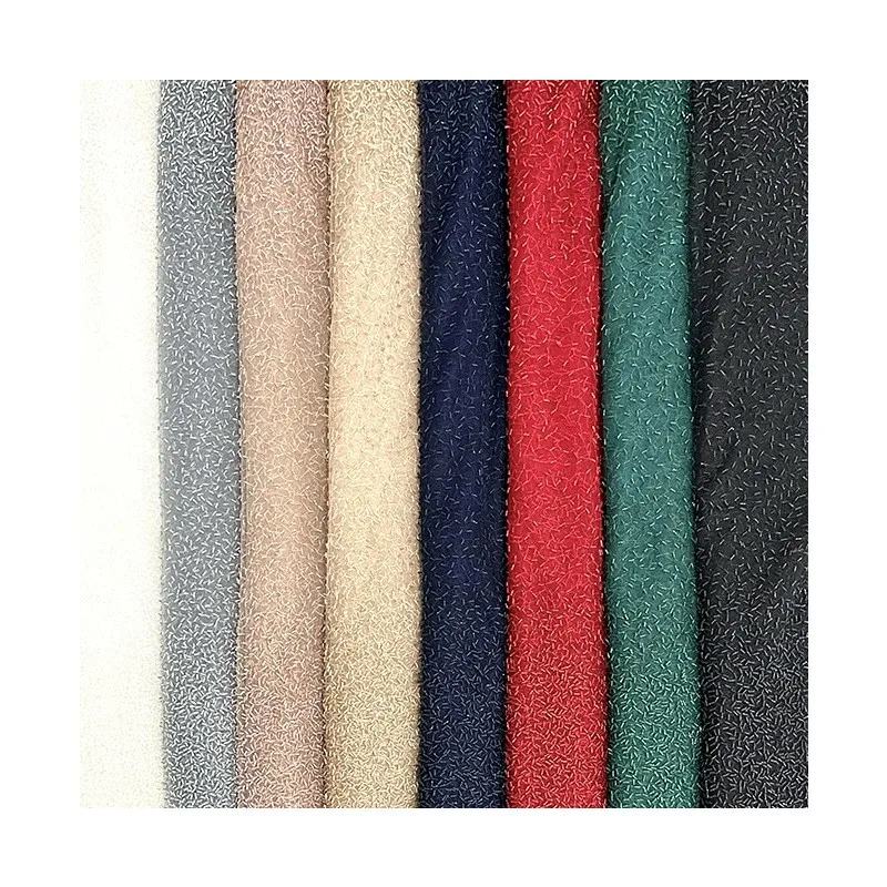 Neue Goldpulver Roll Stück Perlen Rohr Stickerei Tuch Kinder Hochzeitskleid Stoff unordentlich