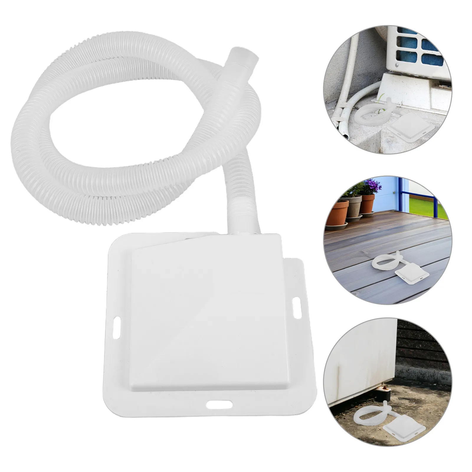 

1 Set Air Conditioner Drip Pan Compact Plastic Drain Tray Anti-Leakage Water Catcher for Window Ac Units Drip Tray