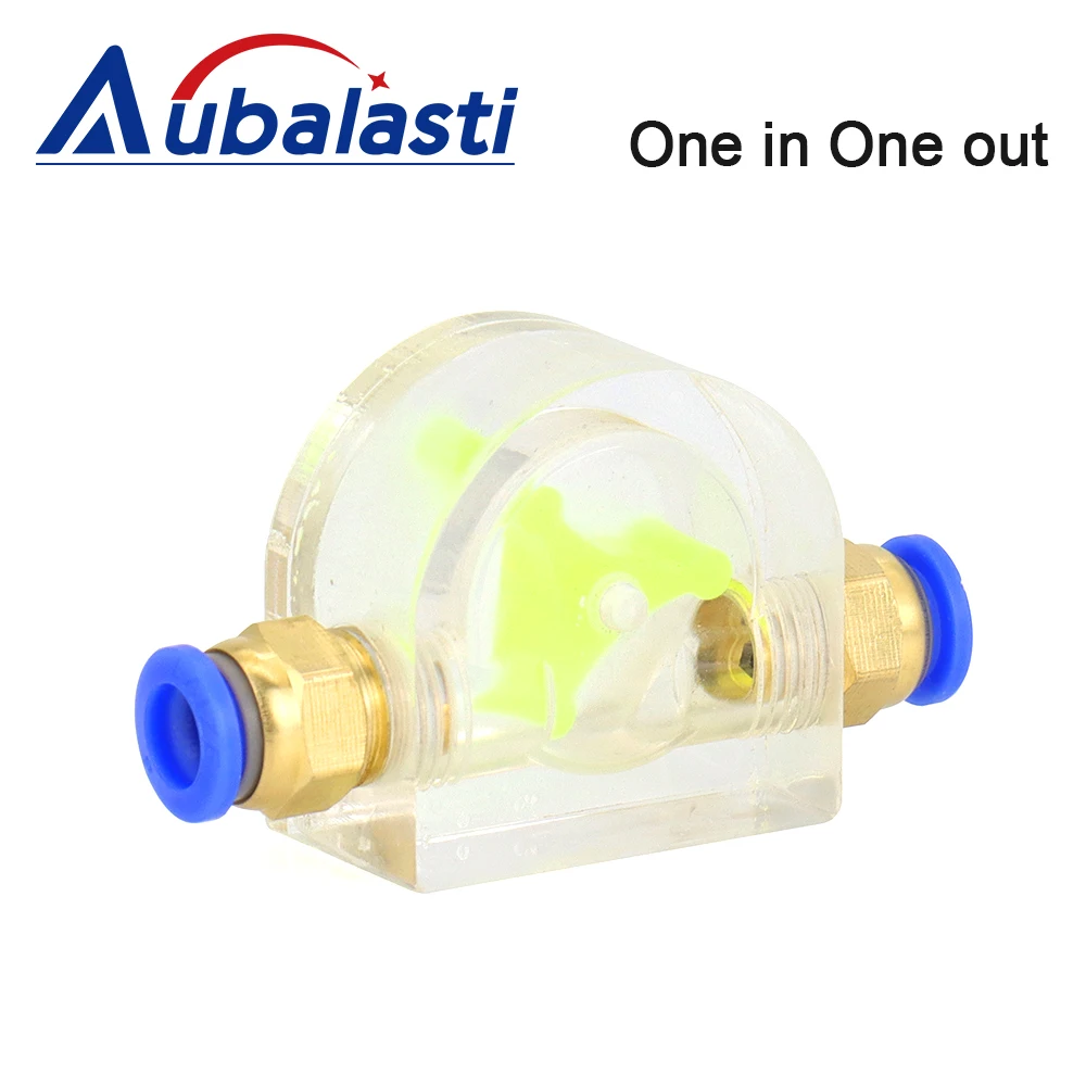 Aubalasti Water Flow Meter Monitor Indicator G1/4 Spindle Motor Water-Cooled Water Path System Connected To 8mm Water Pipe