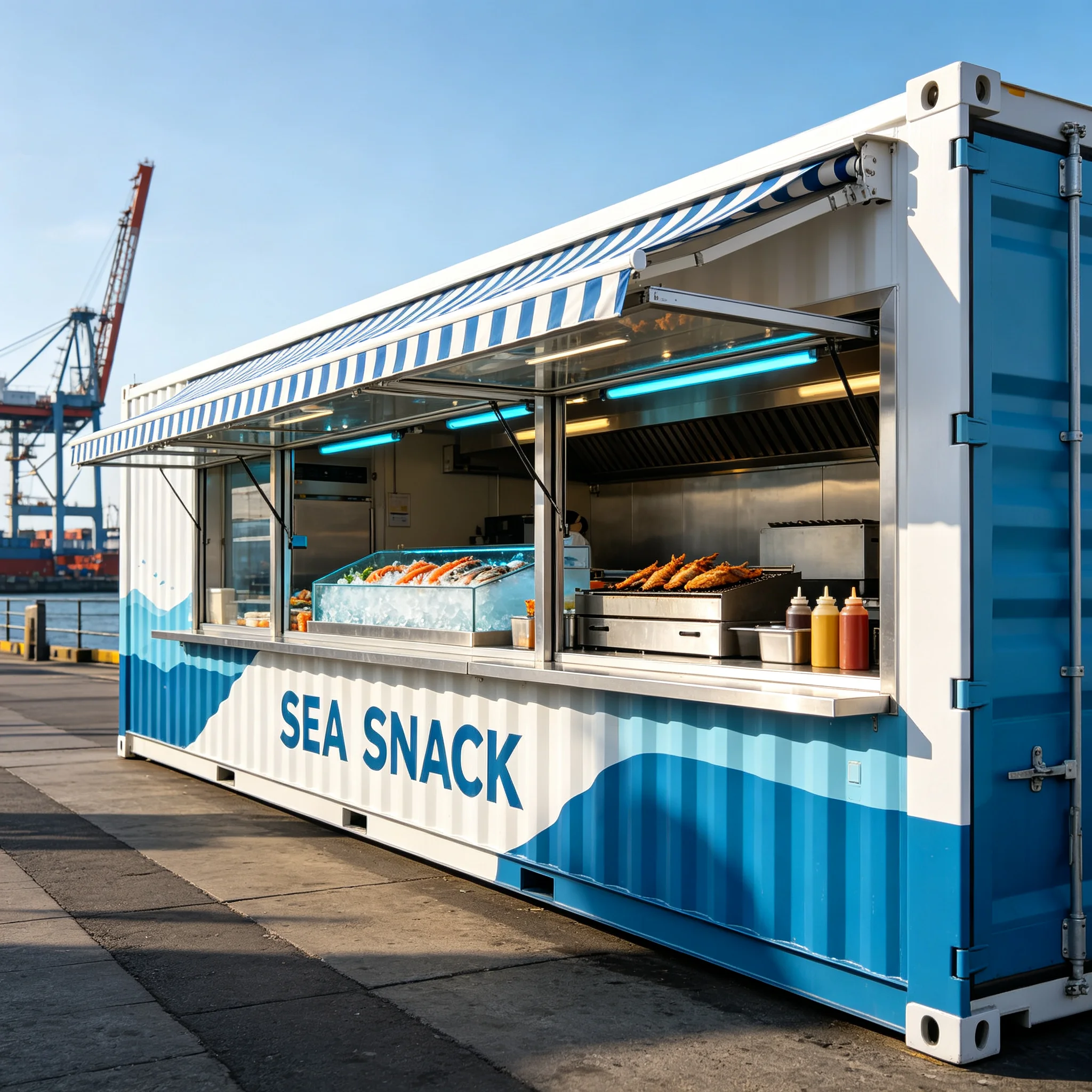 Prefabricated Container Store Custom Retail Booth for Coffee Shop Snack Bar and Pop Up Business