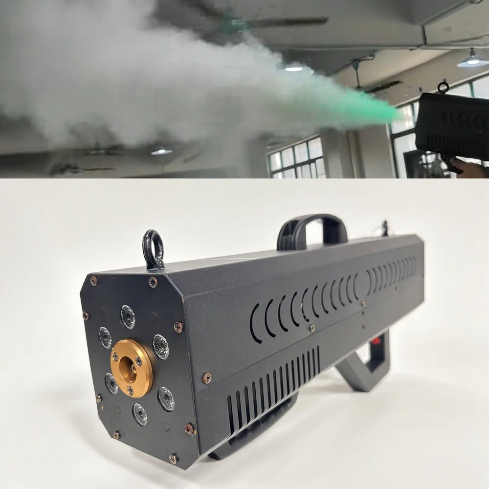 

RGB Colorful LED Handheld Fog Gun Effect Machine 1500W DJ Equipment Smoke Spray Stage Event Party Show