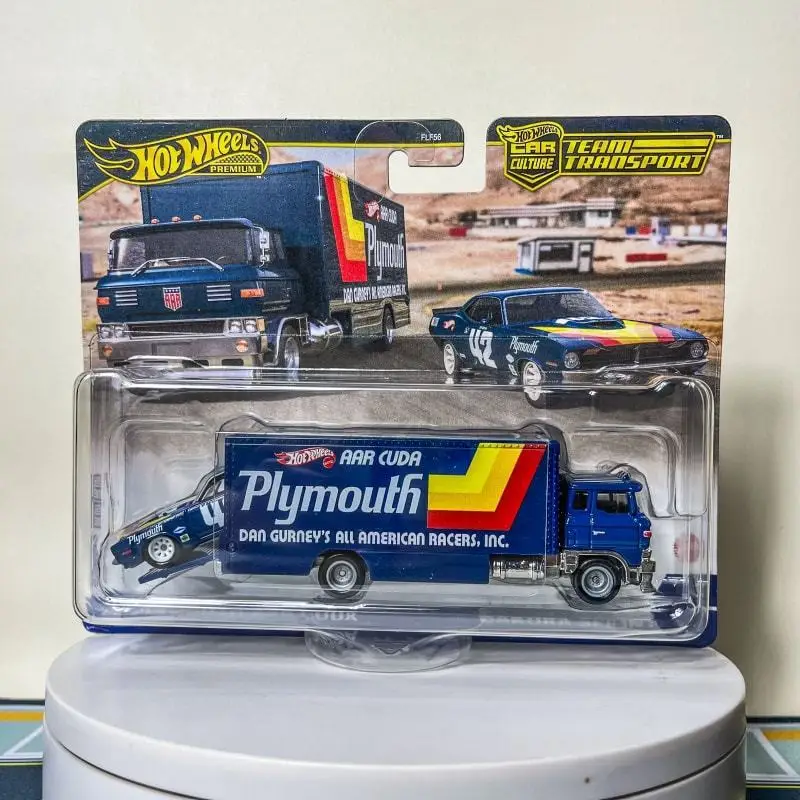 정품 핫 휠 프리미엄 자동차 문화 팀 운송 시리즈 Gtr 포드 소장 자동차 모델 어린이 장난감 Flf56-7a 선물