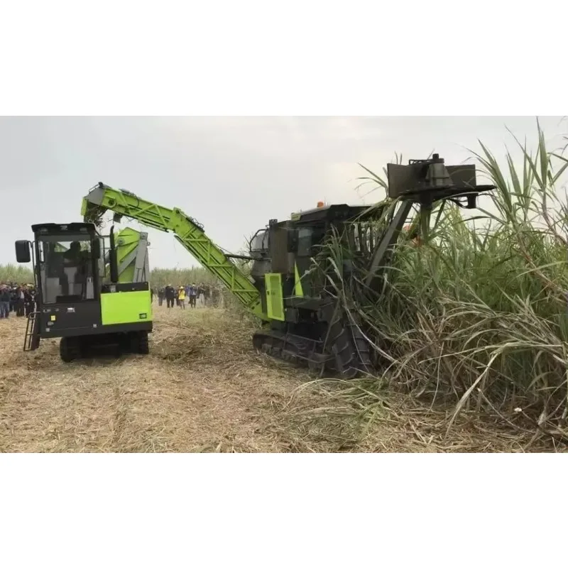 【2026】 Best Brand Farm Machinery Elevator Type Harvester 10kg/s Cut-off Harvester Wheeled Sugarcane Harvester AC90 With 408hp En