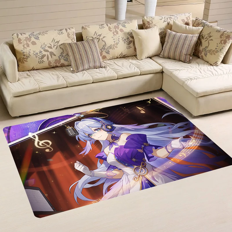 Firefly House Entrance Mat Honkai Star Rail Sparkle Anime Game Robin Room Mats Home Carpets Kitchen Carpet Rugs Balcony Foot Rug