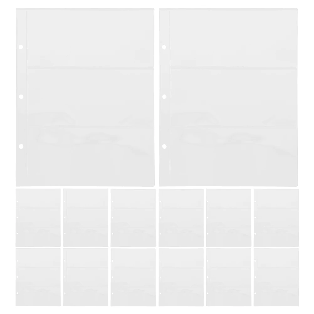 20 قطعة ألبوم الأوراق النقدية شفافة بولي كلوريد الفينيل حامل تخزين المال مقاوم للماء خفيفة الوزن فاتورة حامي كم حافظة جمع العملات #4