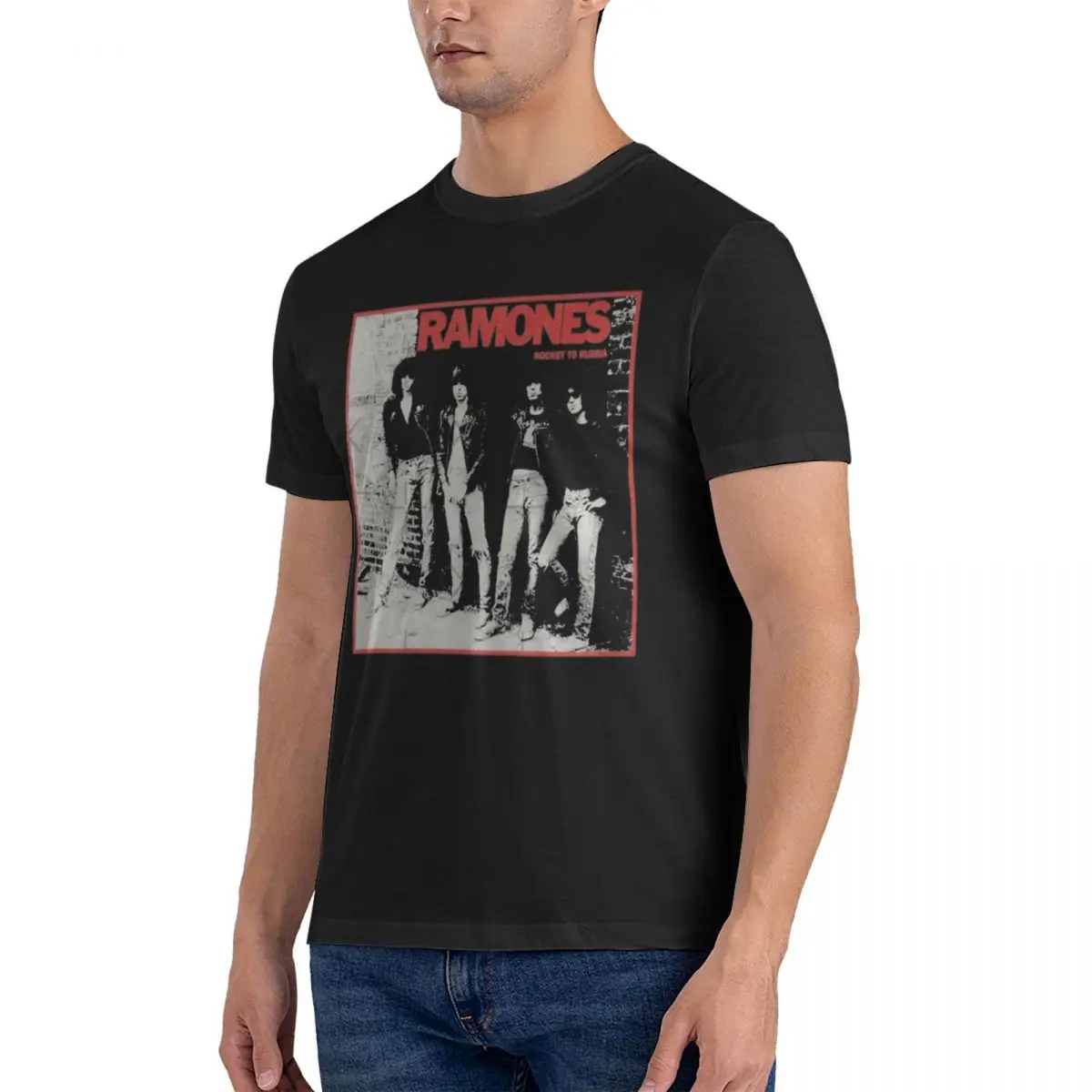 Best Art Aesthetic Forever Men T Shirt R-Ramones Band Novelty Tee Shirt Short Sleeve O Neck T-Shirt Cotton Printed tops fugees