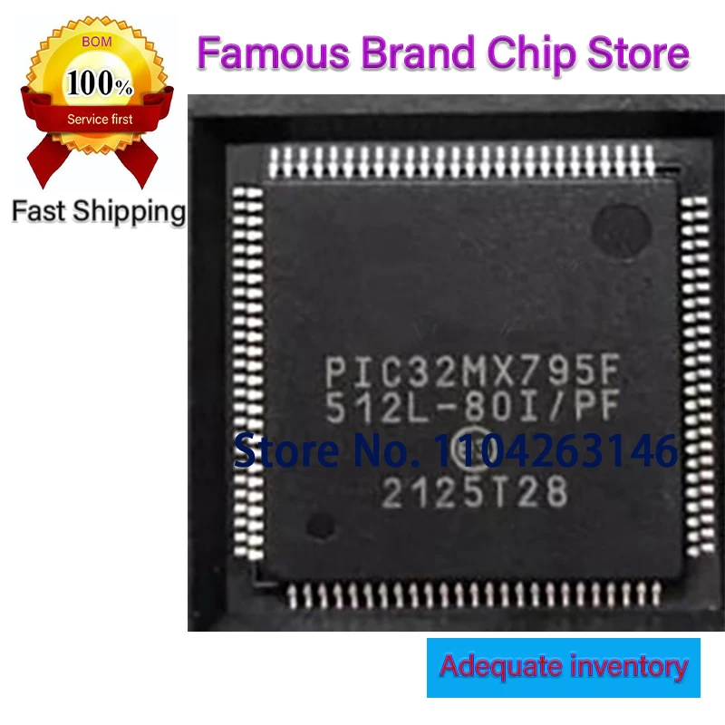 PIC32MX795F512L-80I…