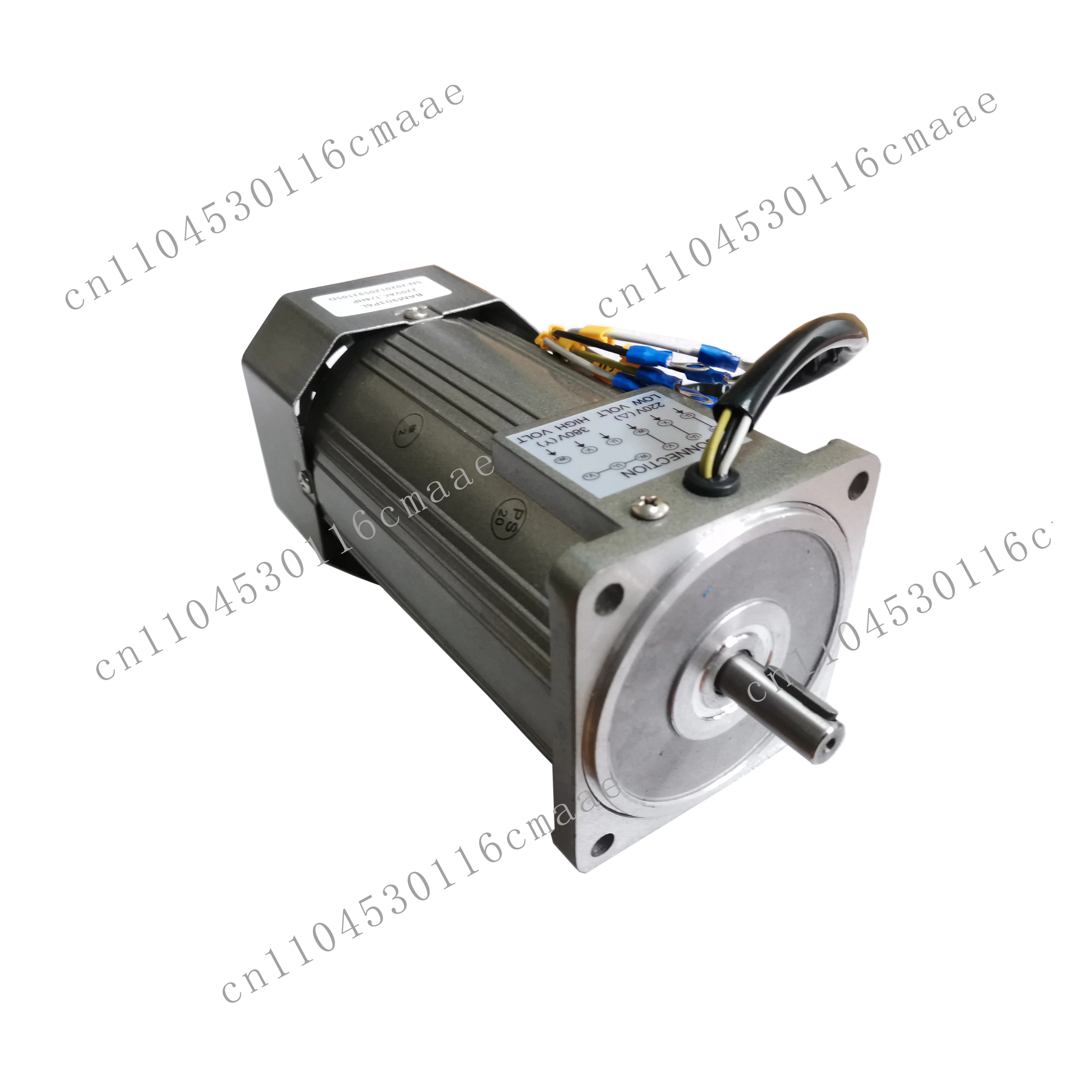 5IK180 single phase 1400 rpm 90mm diameter AC motor with 180W 380V/220V 1/4hp RV30 worm spur gearbox 1500 rpm rated speed
