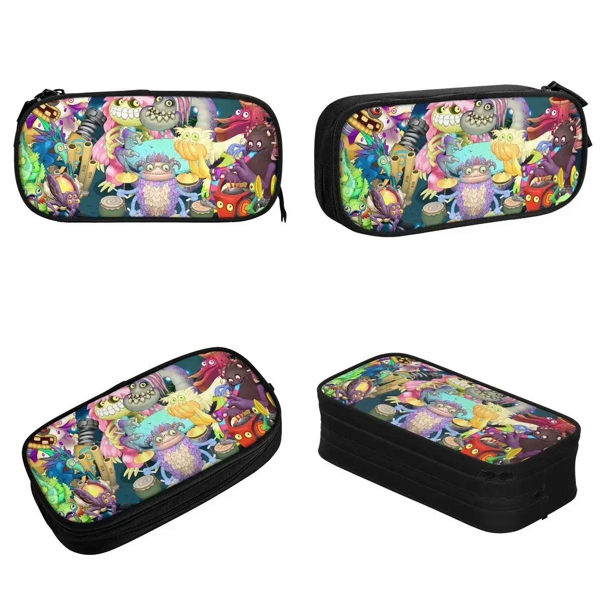 

Kawaii My Singing Monsters Pencil Cases Creative Pen Pencil Bags for Student Large Storage School Supplies Zipper Pencil Pouch