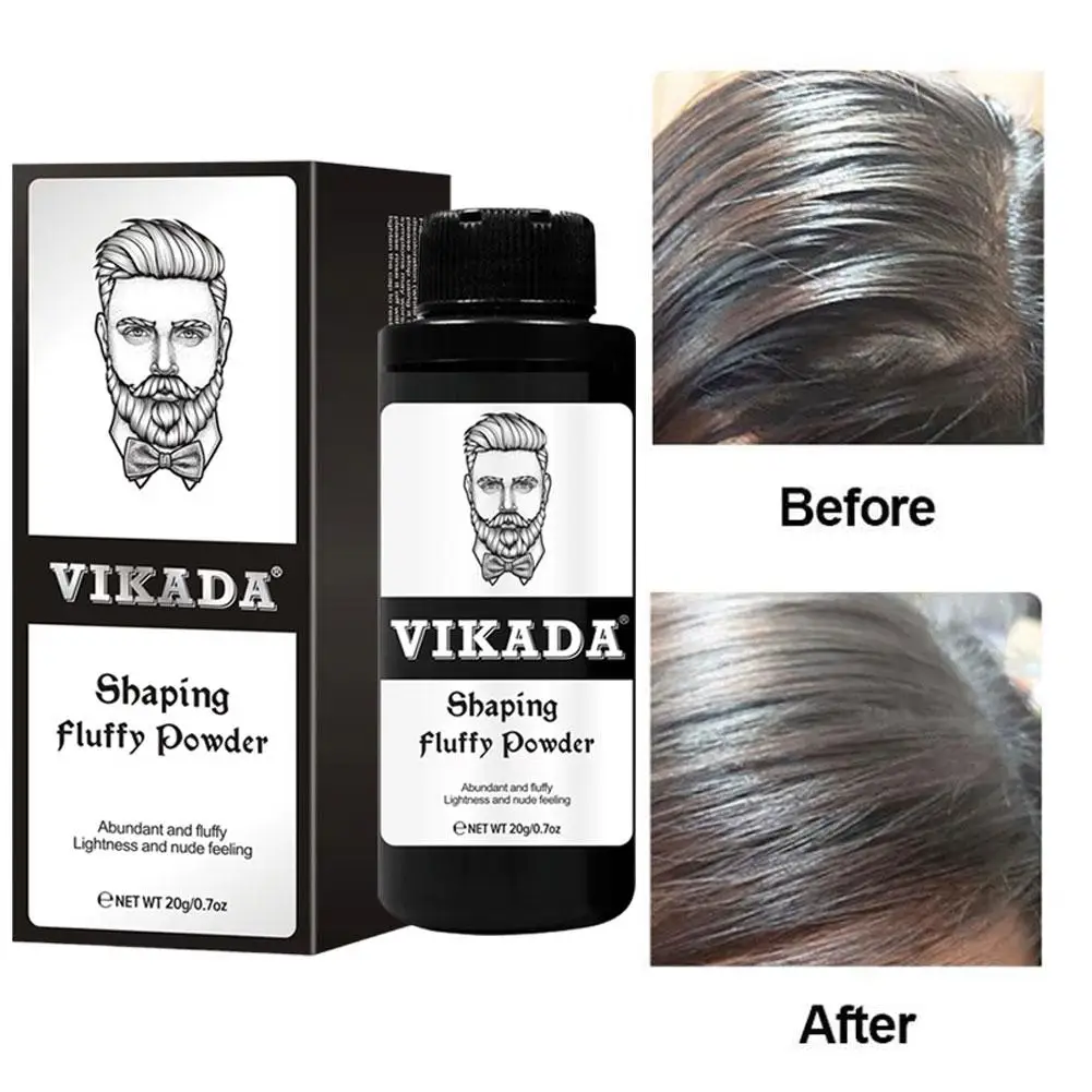 Polvo esponjoso para hombres y mujeres, diseño de corte de pelo, aumento del volumen del cabello, modelo refrescante y encrespamiento, peinado fijo duradero, Powd D4v9