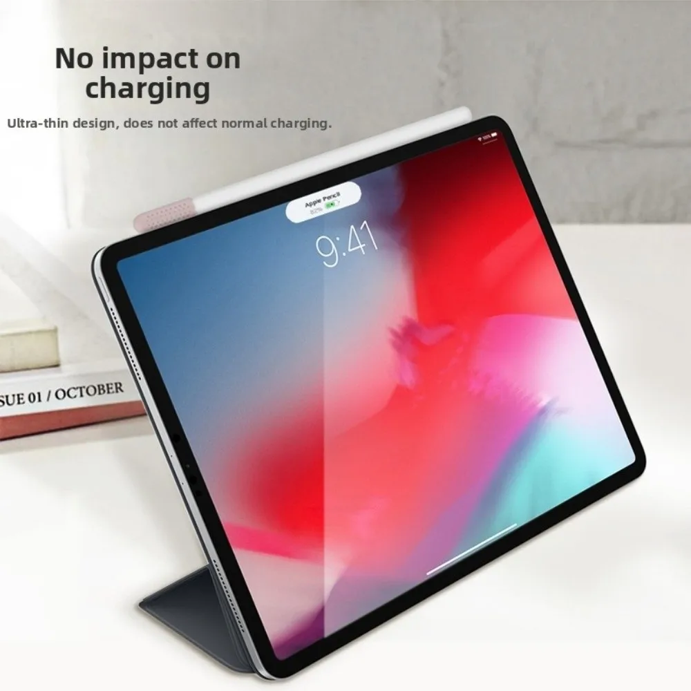 Soft Silicone Stylus Tip Protector Grip Texture Hollow Sleeve Nib Cover Protective Fit Rounded Top for Apple Pencil Universal