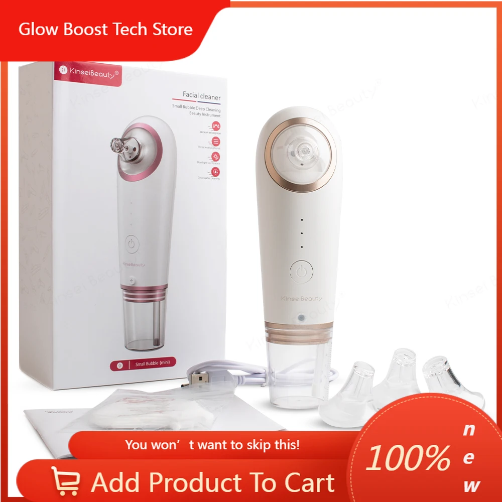 

NYSmart Library Portable Small Bubble Blackhead Cleaner Electric Facial Cleaner Device Vacuum Blackhead Remover Machine