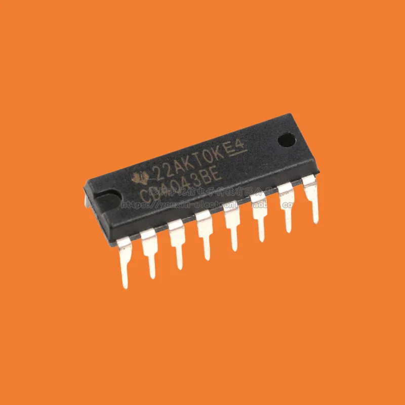 10PCS/original genuine direct insertion CD4043BE DIP-16 logic circuit chip CMOS quad NAND gate