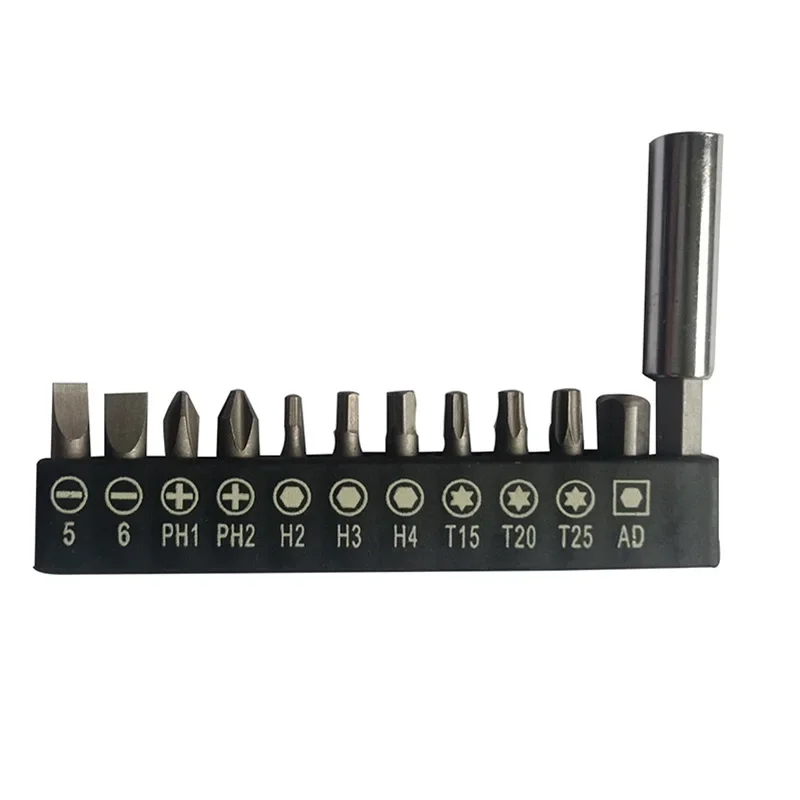 25mm Screwdriver Bit Set Multi-function Screwdriver Extension Rod Tool Set with Slotted /PH/Torx Cross Bit Head T20 Llaves L