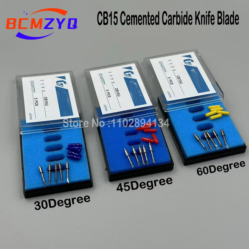 5PCS Cutting Plotter Graphtec CE5000 CE3000 CE6000 FC8600 CB09 CB15 Knife Blade CB09UA-5 CB15UA-5 Cemented Carbide Blade Knife