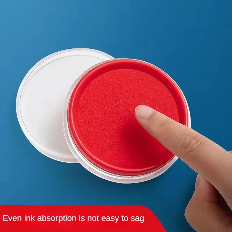 M&G Briefpapier Φ80mm Transparant rond Financieel Sneldrogend Inktkussen Kantoorbenodigdheden Rood 1st