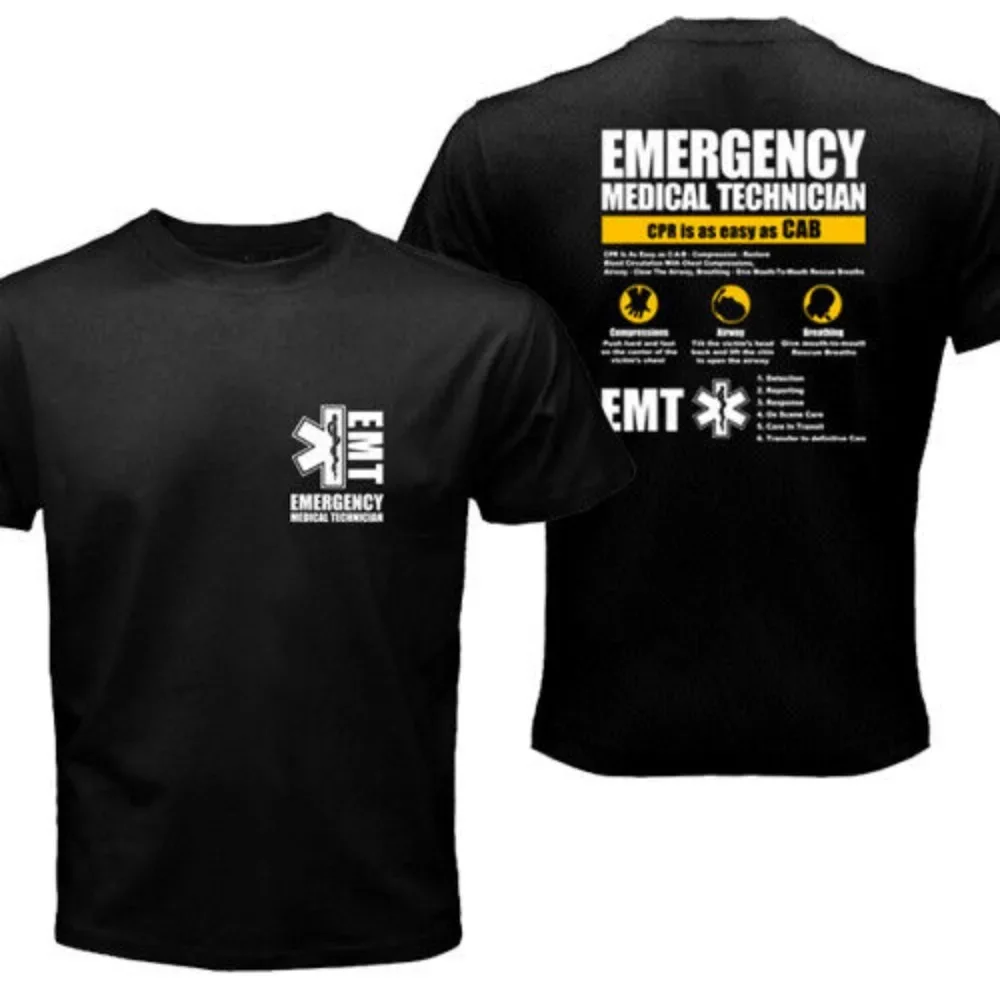 EMT Emergency Medical Technician Service EMS Paramedic CPR First Rescue T-shirt