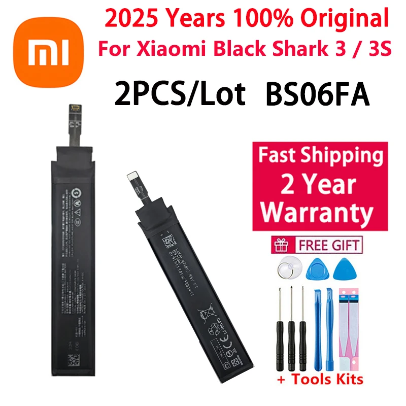 

High Quality 100% Original New BlackShark Battery BS06FA For Xiaomi Black Shark 3 3S Shark3 Phone Batteries Bateria