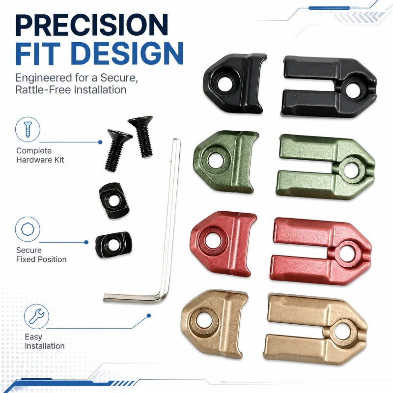 Matte Alloy Positioning Mount Tab Four Colors Optional Hobby DIY Model Installation Hardware Parts