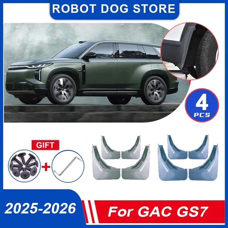 

4PCS Painted For Trumpchi S7 2026 Accessories GAC GS7 2025 Front Muds Splash Guards Rear Mud Flaps Fender Flares Car Accessories