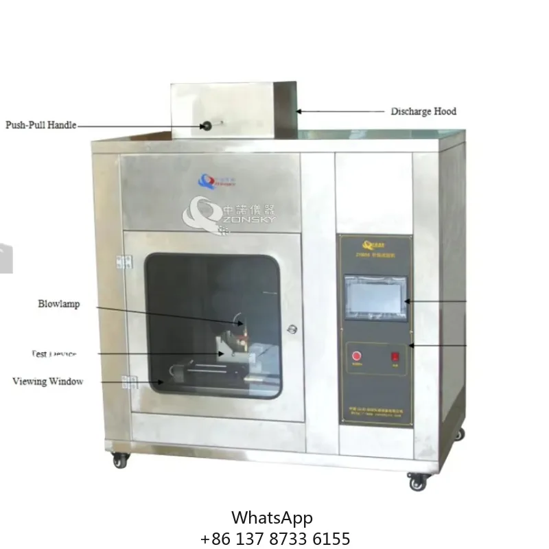 Needle Flame Testing Machine Burning Test Machine,Material Needle Flame Tester With Touch Screen