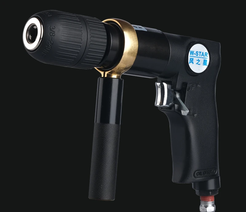 Trapano pneumatico a pistola con perforatrice pneumatica per la lavorazione del legno a pistola avanti e indietro 10mm13mm