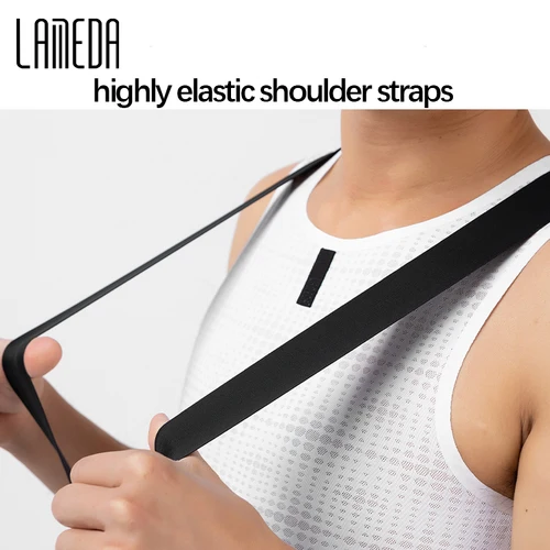 Imagen 2 del producto Lameda-pantalones de ciclismo para hombre, medias absorbentes para el sudor, de secado rápido, con pechera, transpirables, para bicicleta y carretera, largos