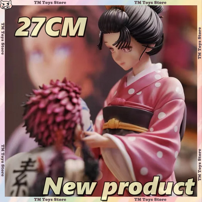 Figurines de dessin animé Demon Slayer Akaza 27cm, Statue Koyuki en PVC, décoration de salle, modèle de Collection, jouets, cadeau de noël, prévente à chaud, nouvelle collection