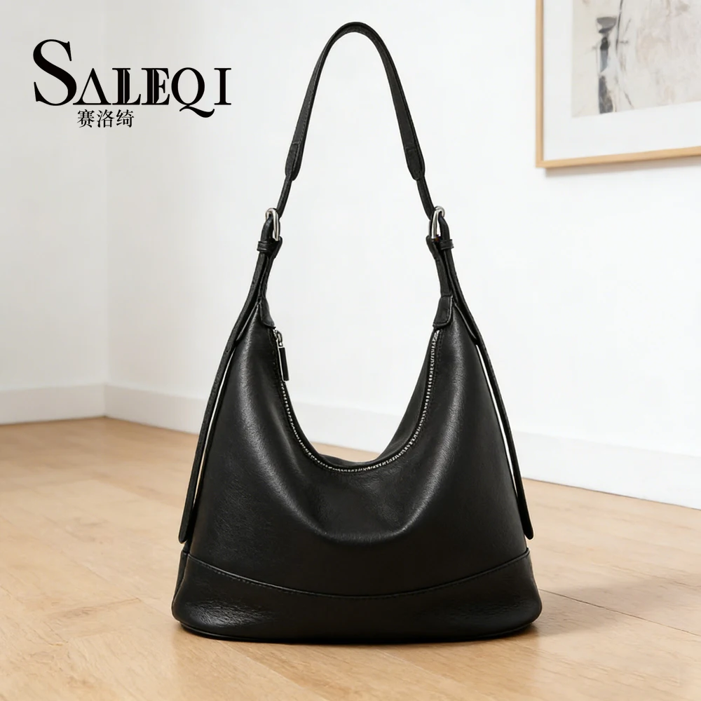 

Новая женская сумка-ведро из натуральной кожи, черная, большая, через плечо, люксовый дизайнерский бренд, мягкая, из коровьей кожи, кофейного цвета