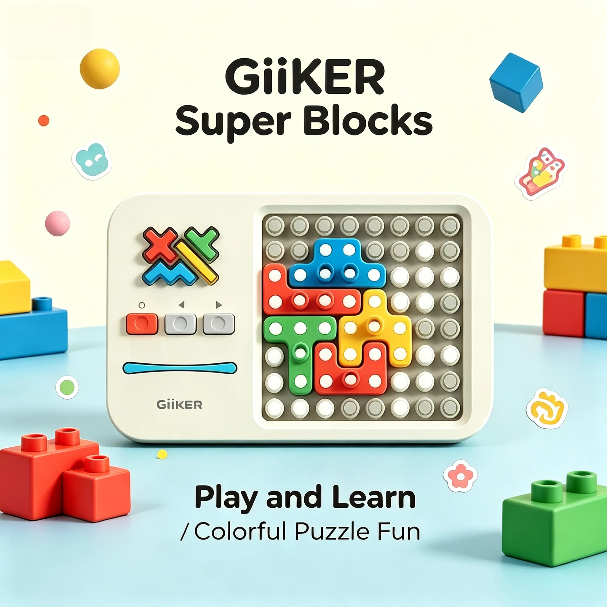GiiKER Super Blocks Smart Electronic Puzzle Logical Brain Game STEM Building Blocks Educational Table Toy for Children & Adults
