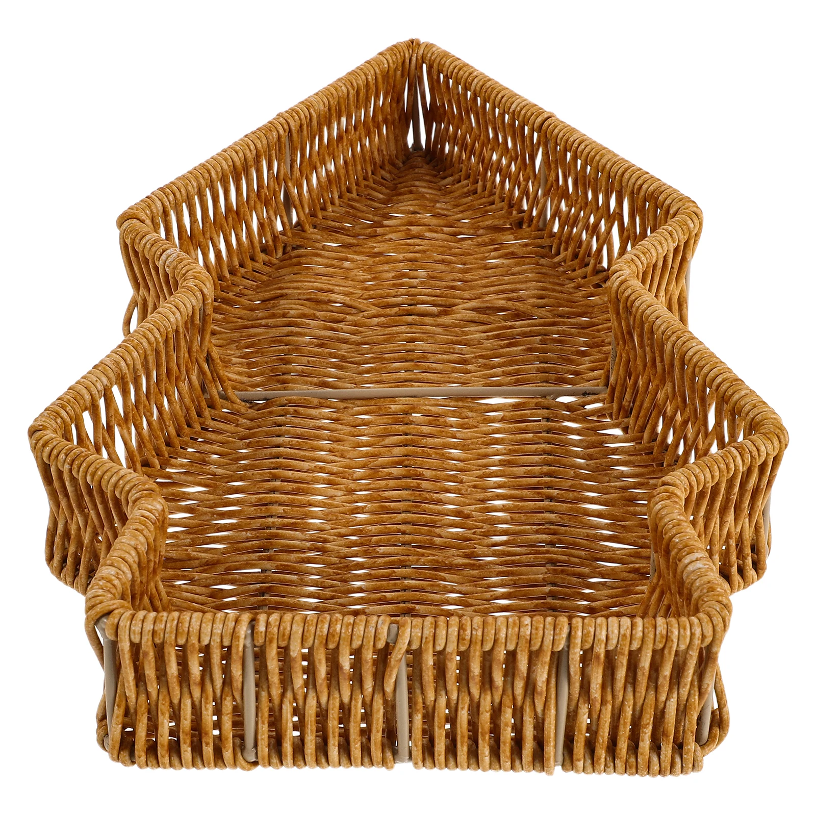 

Holiday Tabletop Tray - Christmas Tree Bread Basket - Handcrafted Farmhouse Serving Platter for Entertaining Charcuterie Board