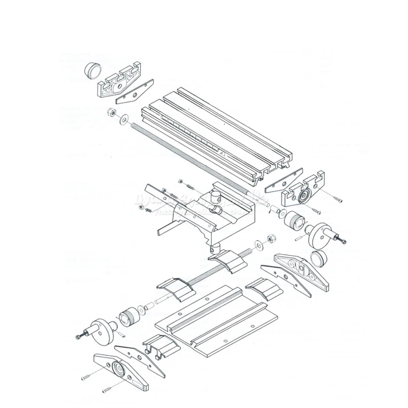 Miniature Precision LY6300 Multifunction Milling Machine Bench Drill Vise Fixture Worktable X Y-axis Adjustment Coordinate Table