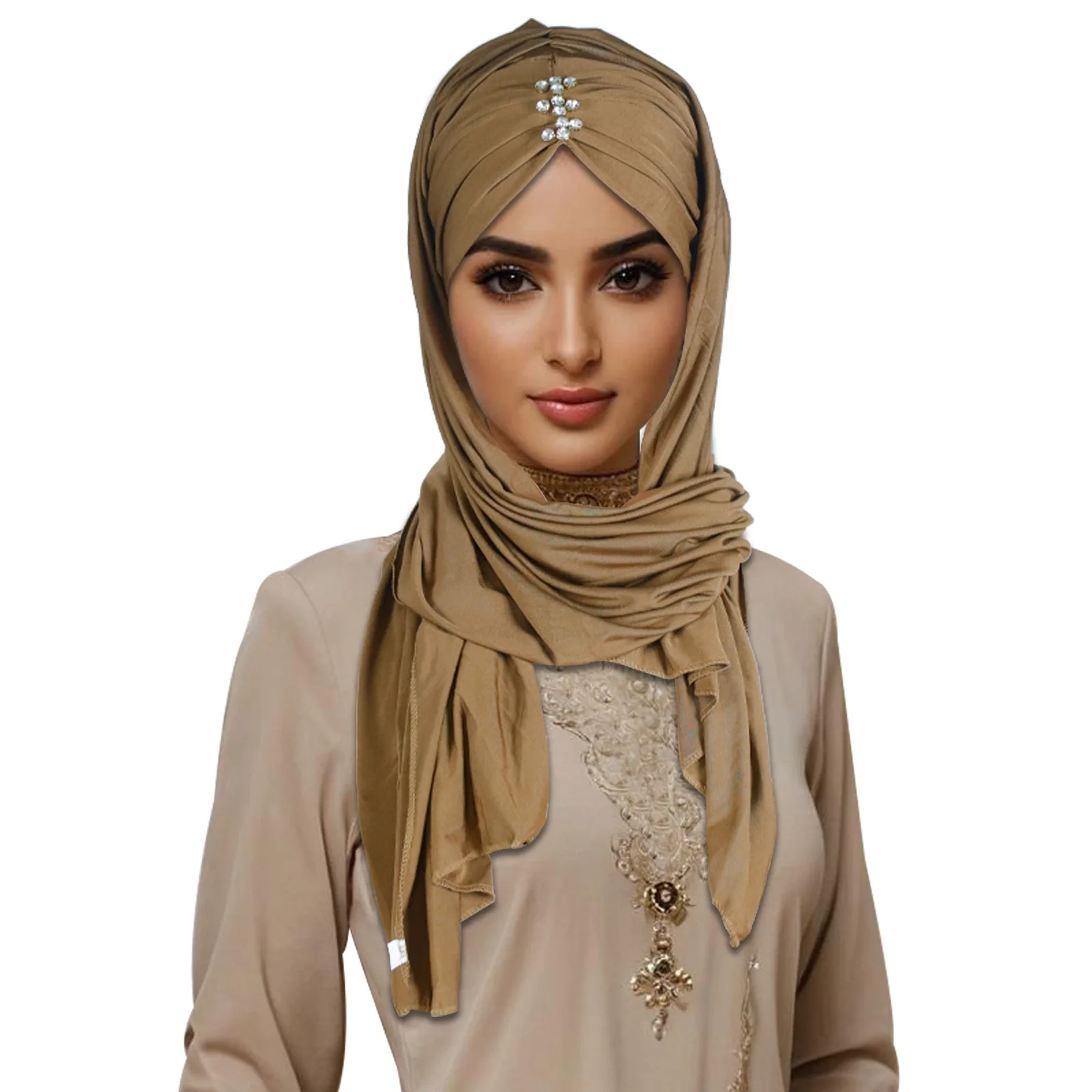 Mode Instant Hijabs Schal Diamant Turban Innere Kappen Untertuch Hijab Motorhaube Muslimische Frauen Headwrap Ein Stück Amira Kopftuch