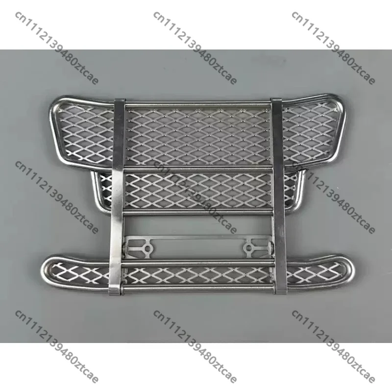 Metal Front Bumper Guard, Bull‑Bar Protective Rail Fence, DIY Appearance Modification Upgrade Spare‑Part for Hobby Model