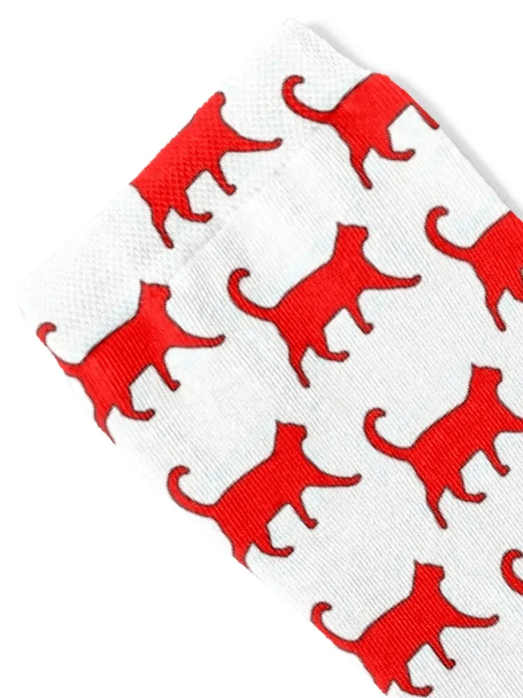 Kitty Cat: Meow Friends - Red Socks Stockings compression heated Stockings Socks Ladies Men's