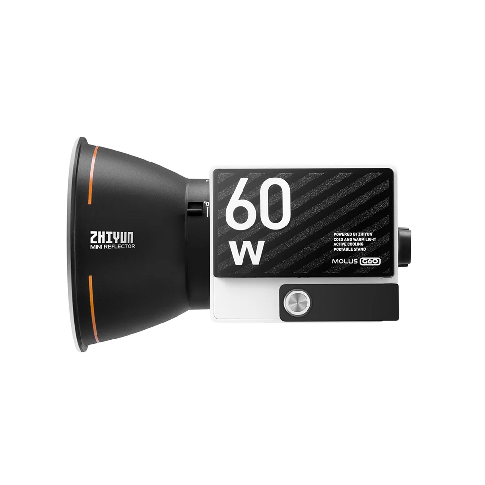 Imagem -06 - Zhiyun Molus G60 Cob Led Luz de Vídeo 60w Bolso Fotografia Iluminação para Estúdio Vídeo Youtube Shotting