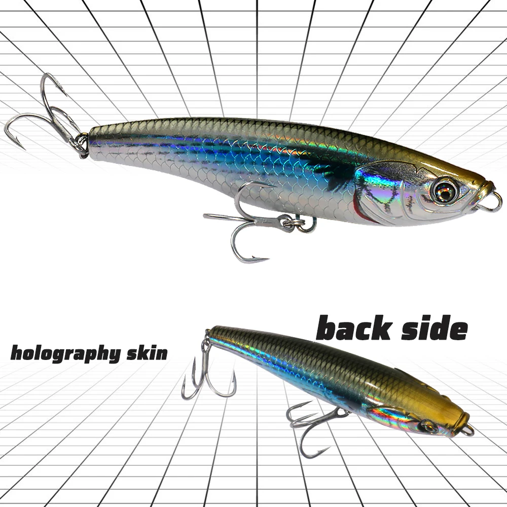 Señuelo Popper 10.5cm Agua Salada – Crankbait con anzuelos triples
