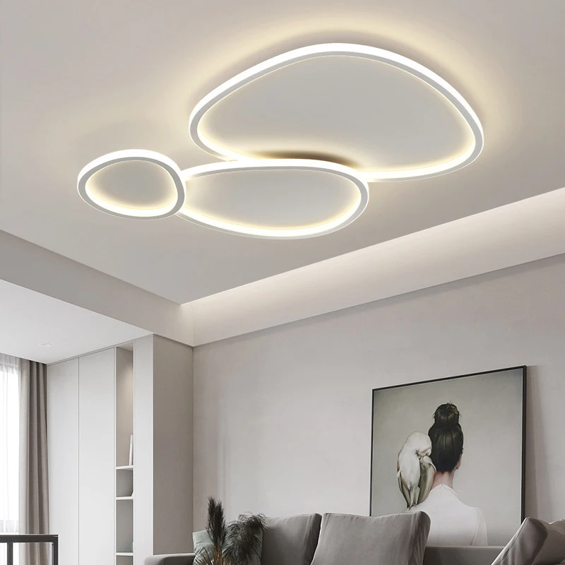 Imagem -02 - Moderno Led Lustre de Teto Lâmpada para Sala Estar Jantar Quarto Sala Estudo das Crianças Varanda Decoração para Casa Luminária